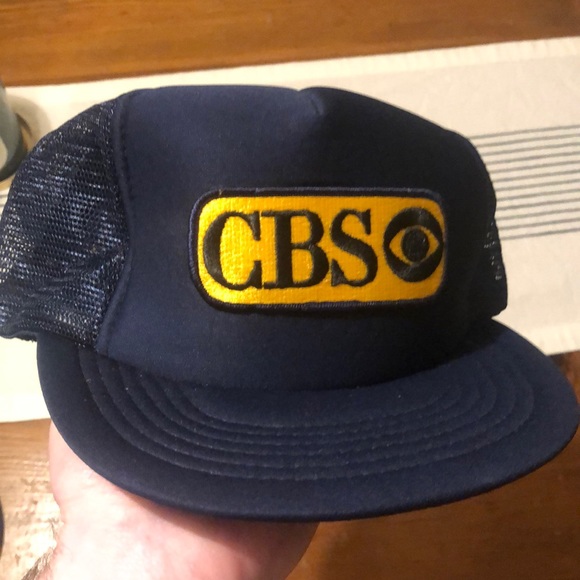 Cappello Trucker Vintage CBS – Blu In Foam E Poliestere – Taglia Unica Regolabile – Adulto